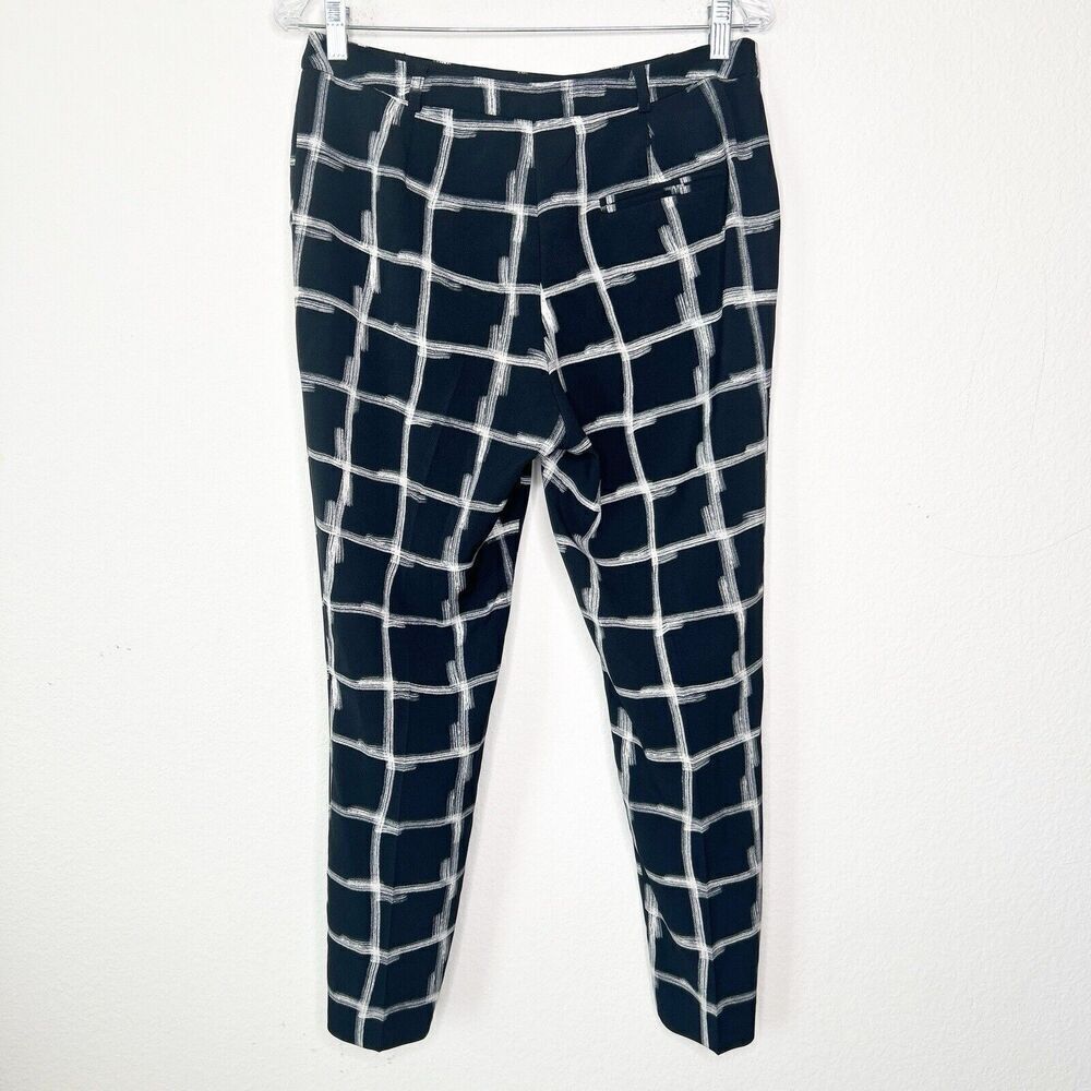 Topshop Black and White Windowpane Pants 8 - Picture 7 of 10